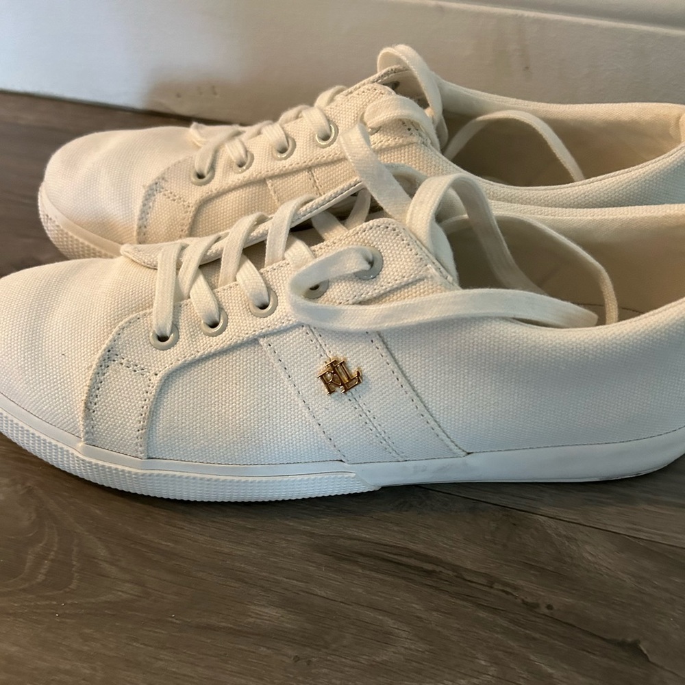 Lauren Ralph Lauren Janson II canvas sneakers Women size 10 - Picture 4 of 8